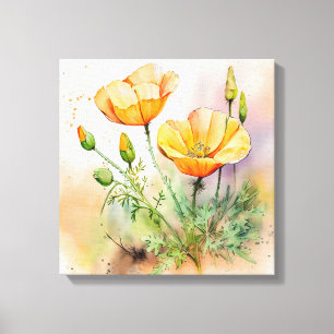 Blumengestreichte Canvas Print Leinwanddruck