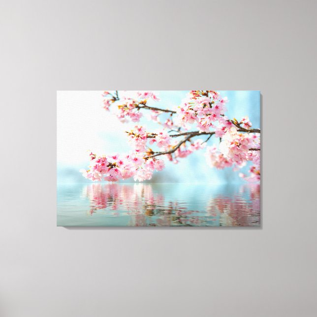 Blumengestreichte Canvas Print Leinwanddruck (Vorderseite)