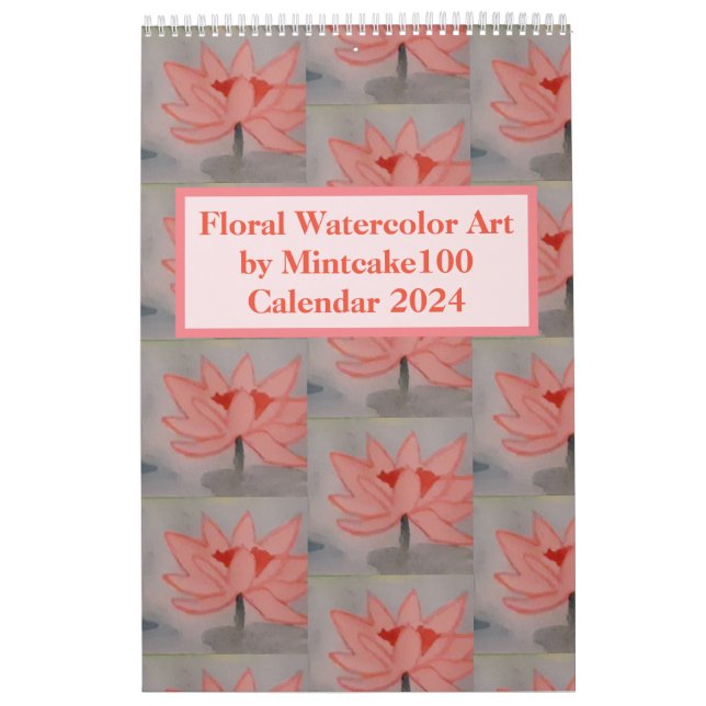 Blumengewässer Art by MintCake100 Kalender 2024 (Titelbild)