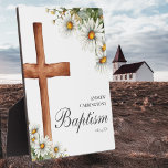 Blumengewässer-Kreuztaufe Fotoplatte<br><div class="desc">Feiern Sie den fröhlichen Anlass der Taufe mit unserer Floral Watercolor Cross Taufplakette! Diese hübsche, mit Liebe gestaltete und auf Wunsch bedruckte Tafel besticht durch ein wunderschönes Blumendesign in Aquarelltönen und ein markantes Kreuzsymbol. Ideal zum Taufen eines Babys oder zum Gedenken an einen religiösen Meilenstein. Mit diesem einzigartigen und sinnvollen...</div>