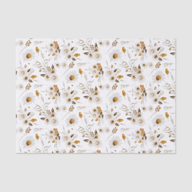 Blumengewebe Seidenpapier (Vorderseite)