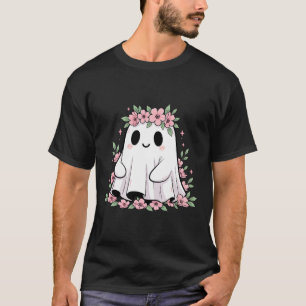 Blumenghost-Shirt Rosa Blume Niedlich Spooky Octob T-Shirt