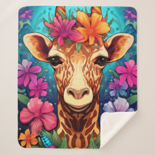 Blumengiraffe Portrait-9322 Sherpadecke