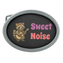 Blumengitarre Raccoon Niedlich Vintag für Music Lo