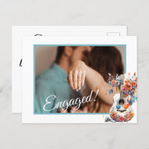 Blumengitarre Save the Date Karte