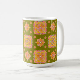 Blumengitter kaffeetasse