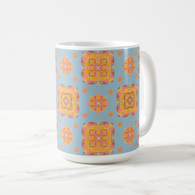 Blumengitter  kaffeetasse (VorderseiteRechts)