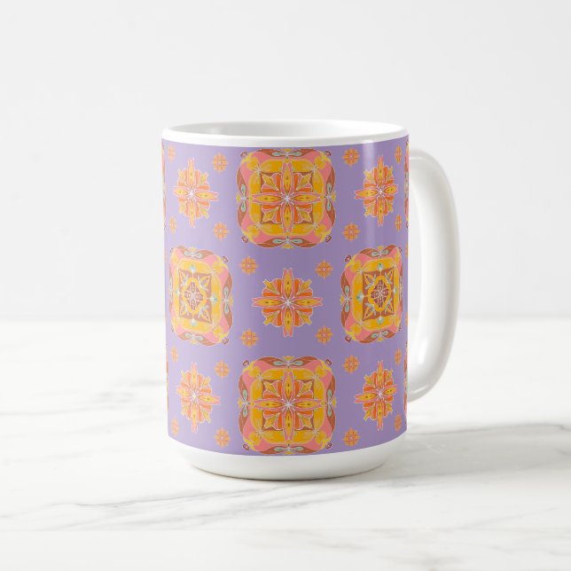 Blumengitter  kaffeetasse (VorderseiteRechts)