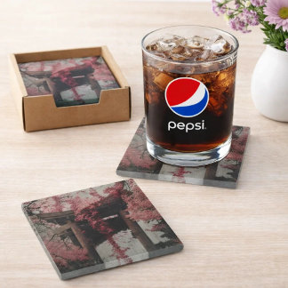 Blumenglas-Untersetzer – Elegantes Blumendesign |  Glasuntersetzer