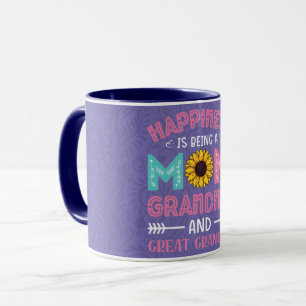 Blumenglücklich ist Mama & Oma Kaffee Tasse