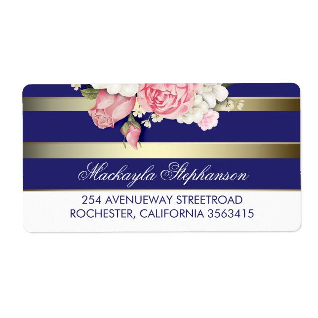 Blumengoldene Hochzeit und weiße Streifen (Vorne)