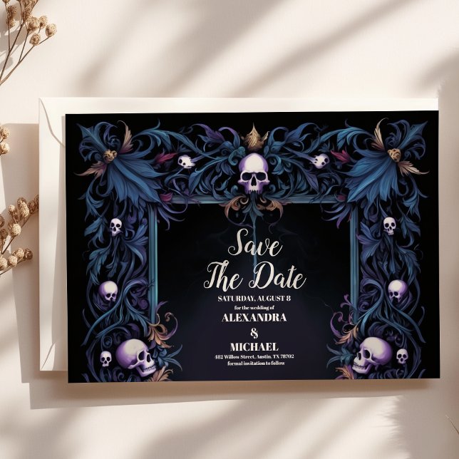 Blumengotik Halloween Save The Date (Von Creator hochgeladen)