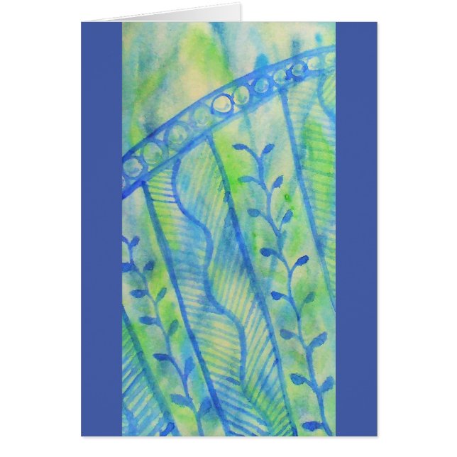 Blumengraphiken des abstrakten Watercolor (Vorne)