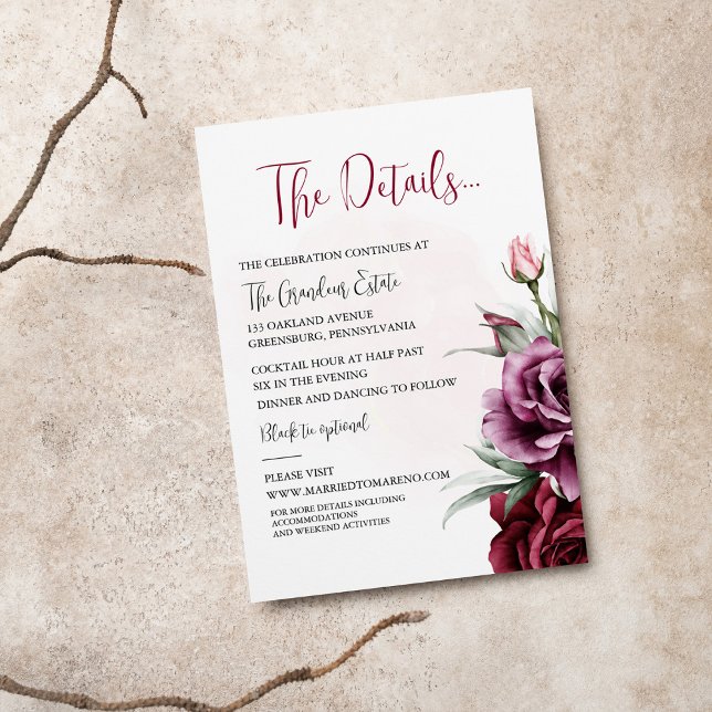 Blumengrau Hochzeitskarte RSVP Karte (Von Creator hochgeladen)