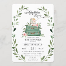 Blumengrün Adventure Baby Shower Travel