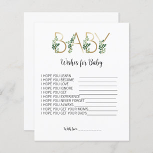 Blumengrün Babydusche für Babyberatung