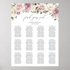 Blumengrün, Blütengrün, Hochzeitsskalender Poster