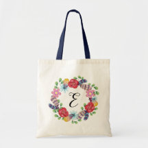Blumengrün Boho Girly Monogramm