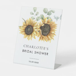 Blumengrün Brautparty Sockelschild