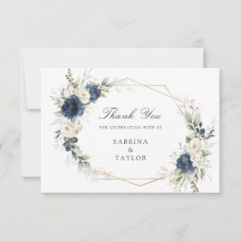 Blumengrün Hochzeit Dankeschön Karte