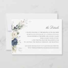 Blumengrün, Hochzeitsdetails einfügen Einladung