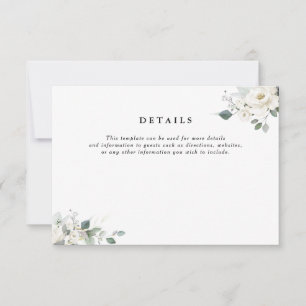 Blumengrün Hochzeitskarte RSVP Karte