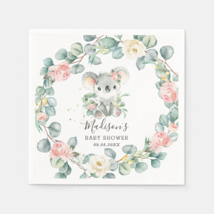 Blumengrün Koala Baby Girl Dusche Geburtstag Serviette