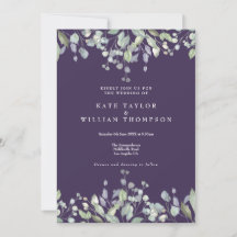 Blumengrün lila Alles-in-einem-Hochzeit