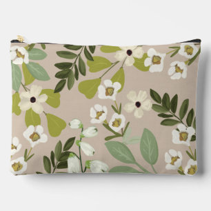 Blumengrün Muster Moderne Zubehörtasche