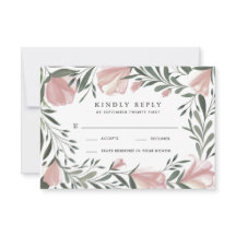 Blumengrün Vintag Rustikale Hochzeitskarten