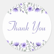 Blumengrüße bei der Hochzeit von Purple Flowers