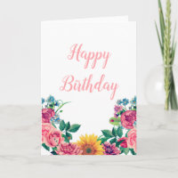 Blumengrüße Rosa Blume zum Geburtstag