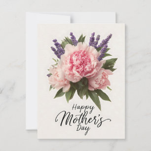 Blumengrüße "Tag der glücklichen Mutter" Postkarte