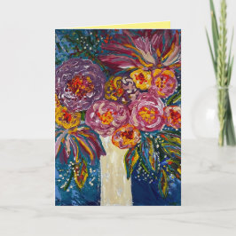 Blumengrüßkarte Karte