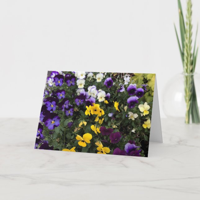 Blumengrußkarte Karte (Vorderseite)