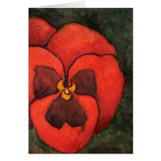 Blumengrußkarte "Pansy #3"