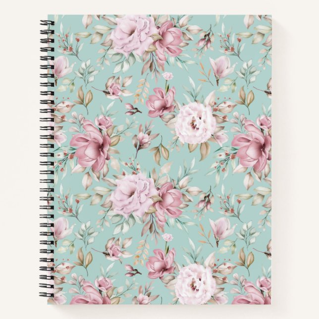 BlumengussNotebook Notizbuch (Vorderseite)