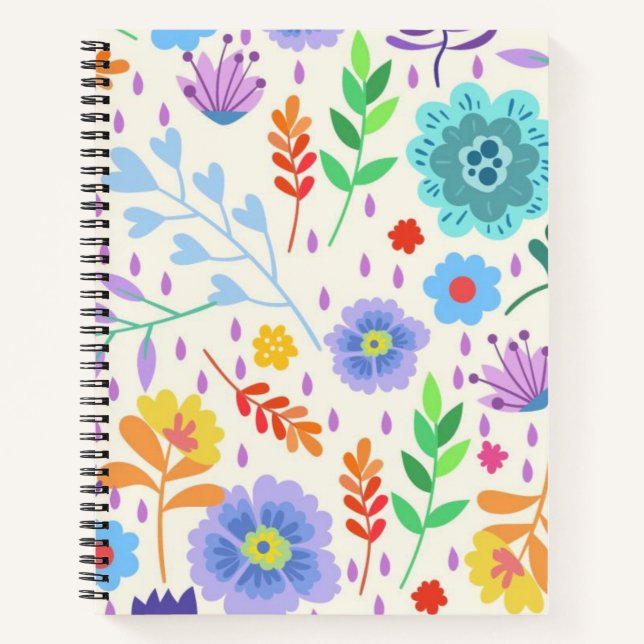 BlumengussNotebook Notizbuch (Vorderseite)