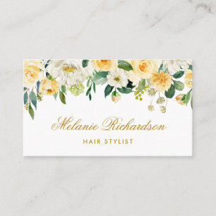 Blumenhaar Stillistischer Termin Gelbe Goldkarte Visitenkarte