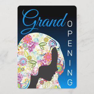 Blumenhaar stylistischer Schönheitssalon mit große Einladung