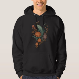 Blumenhaie Harmonie - Natur und Meeresfusion Kunst Hoodie