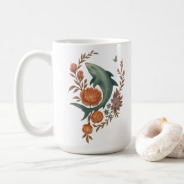 Blumenhaie Harmonie - Natur und Meeresfusion Kunst Kaffeetasse