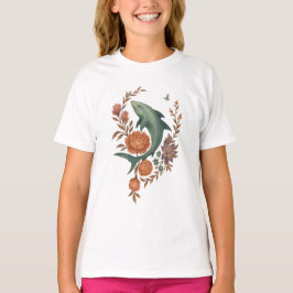 Blumenhaie Harmonie - Natur und Meeresfusion Kunst T-Shirt