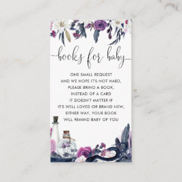 Blumenhain-Schlangenbücher für Babydusche Begleitkarte