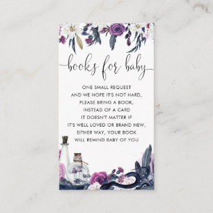 Blumenhain-Schlangenbücher für Babydusche Begleitkarte