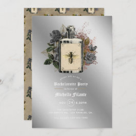 BlumenHalloween Gotischer Junggeselinnen-Abschied Einladung