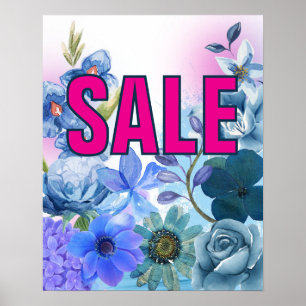 Blumenhandel, Einzelhandel Poster