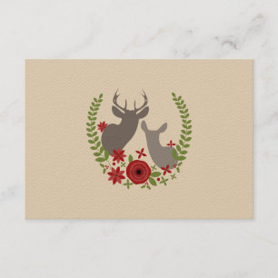 Blumenhandel Weihnachtsfeier RSVP Karte