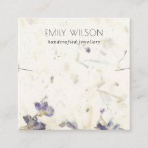 Blumenhandgemachte Papiertextur - Nekklace Display