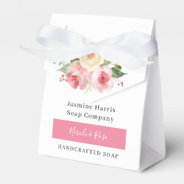 Blumenhandgemachte Seife Neroli und Rose Gefälligk Geschenkschachtel